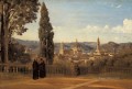 Florence The Boboli Gardens plein air Romanticism Jean Baptiste Camille Corot